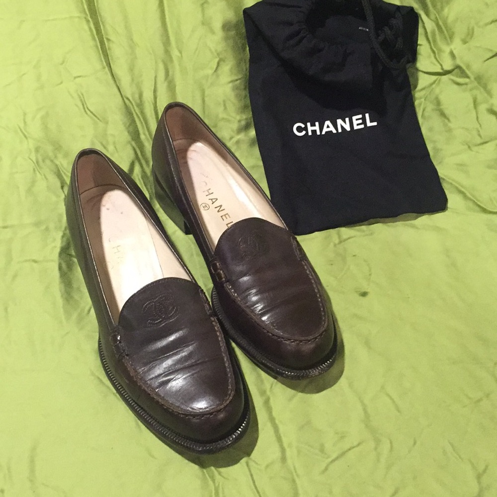 Chanel Chocolate Brown Loafers